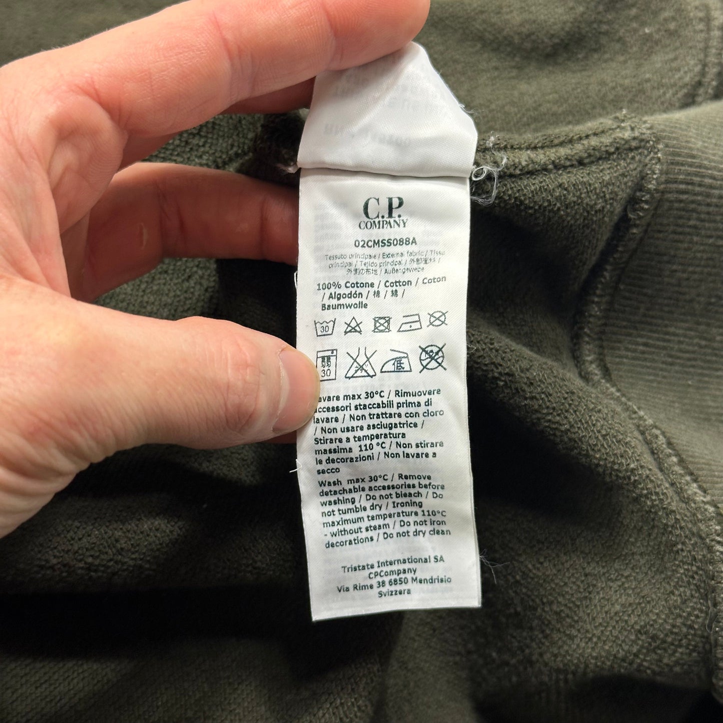 CP Company Big Pocket Zip-up Khaki Lens Hoodie - XL