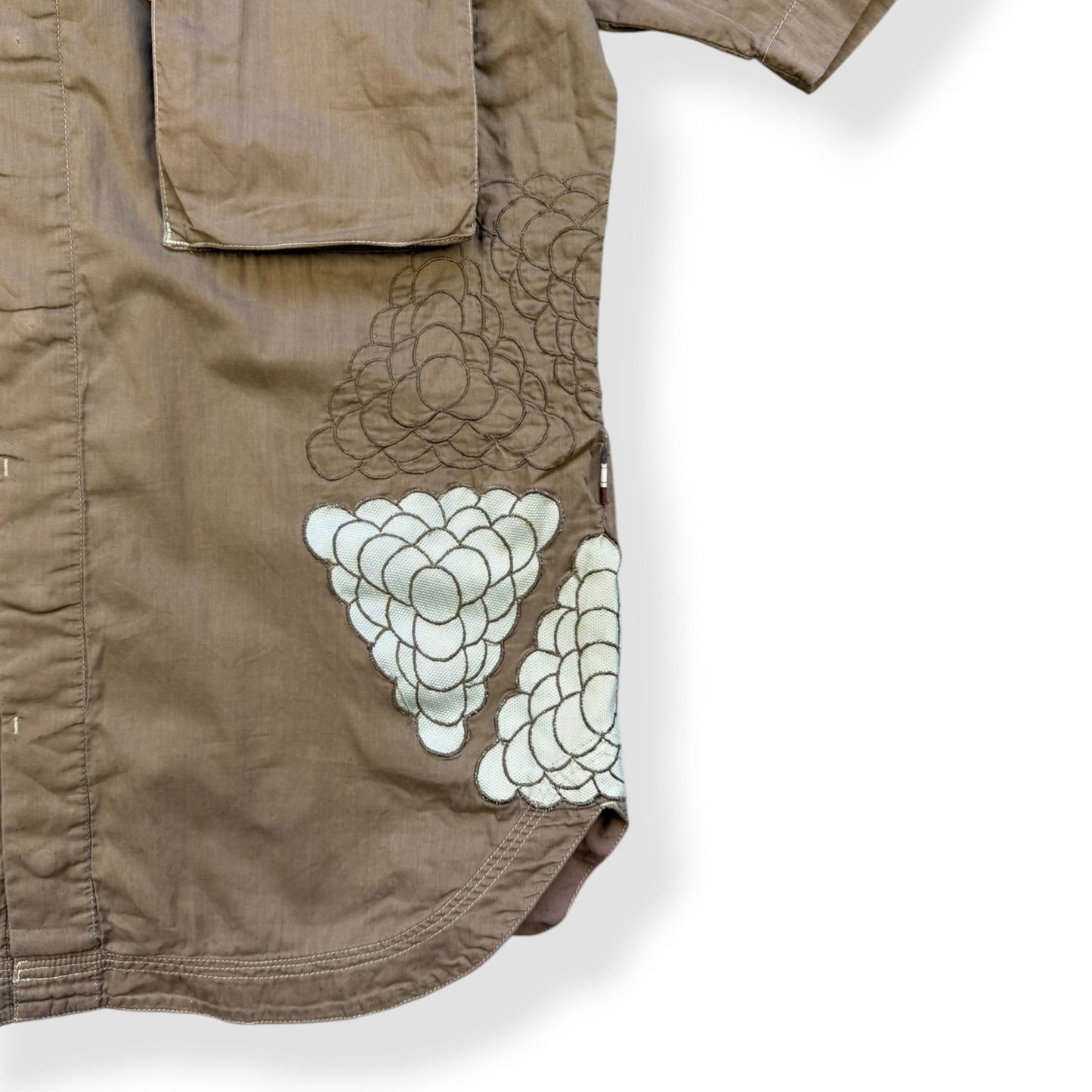 2000's Maharishi Geometric Pattern Shirt (S) | Default Title, Blue