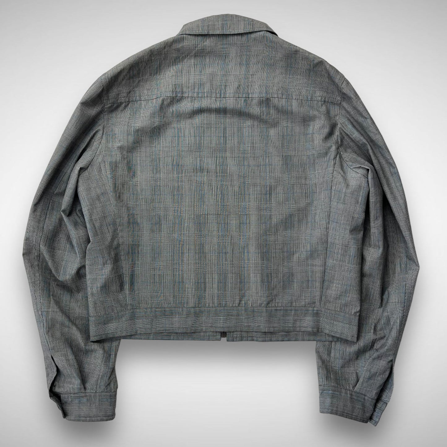 Prada ‘Prince de Galles’ Plaid Wool Blouson Jacket