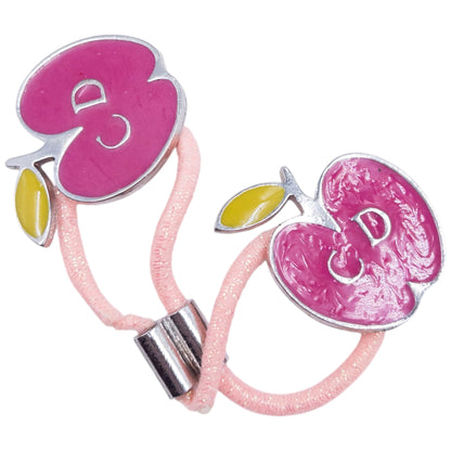 Vintage 2000s Dior By John Galliano Apple Charm Hair Tie | O/S, Pink and Yellow