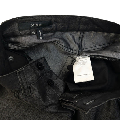 Vintage 2000s Gucci By Tom Ford Iridescent Trousers Womens Size W26 | W26, Black