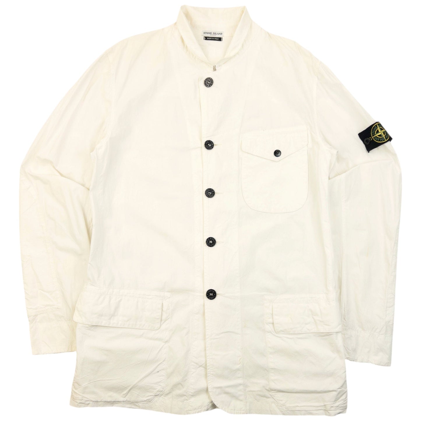 Vintage 2000s Stone Island Lightweight Button Up Jacket Size M | Medium, White