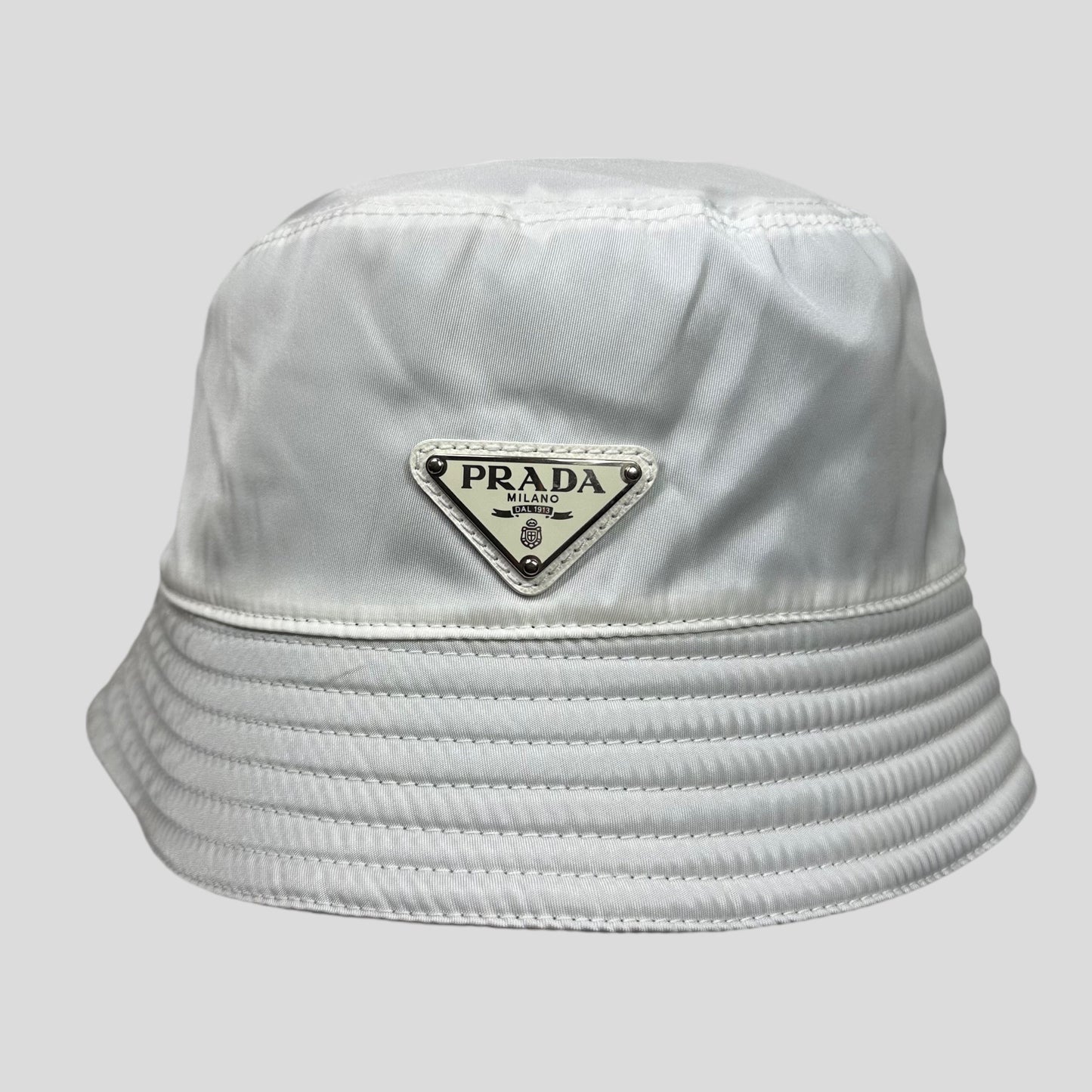 Prada Milano Nylon Bucket Hat - M