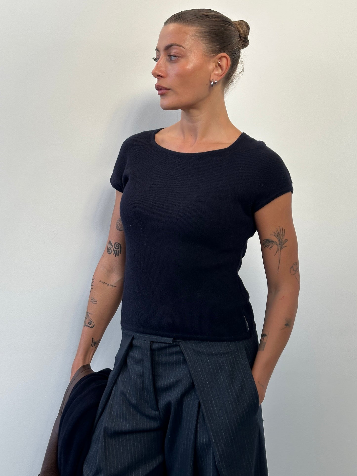 Armani Jeans 2000s Cotton Alpaca Knit Two Piece Set - S