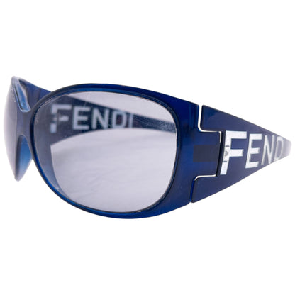Vintage 90s Fendi Oversized Sunglasses | O/S, Blue
