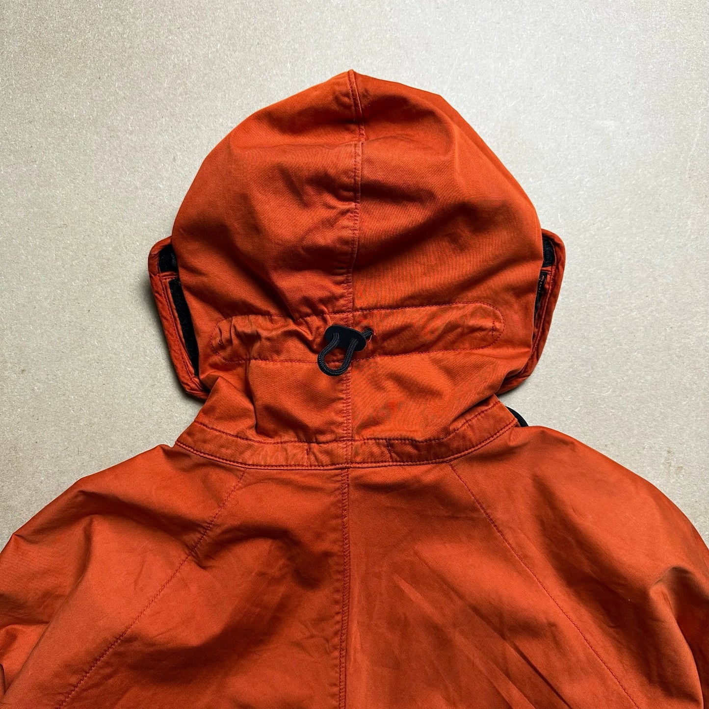 S/S 2004 Safety Orange Raso Flocatto Riot Mask Jacket