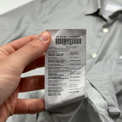 Prada Milano 2013 Polkadot Logo Shirt - M | Grey