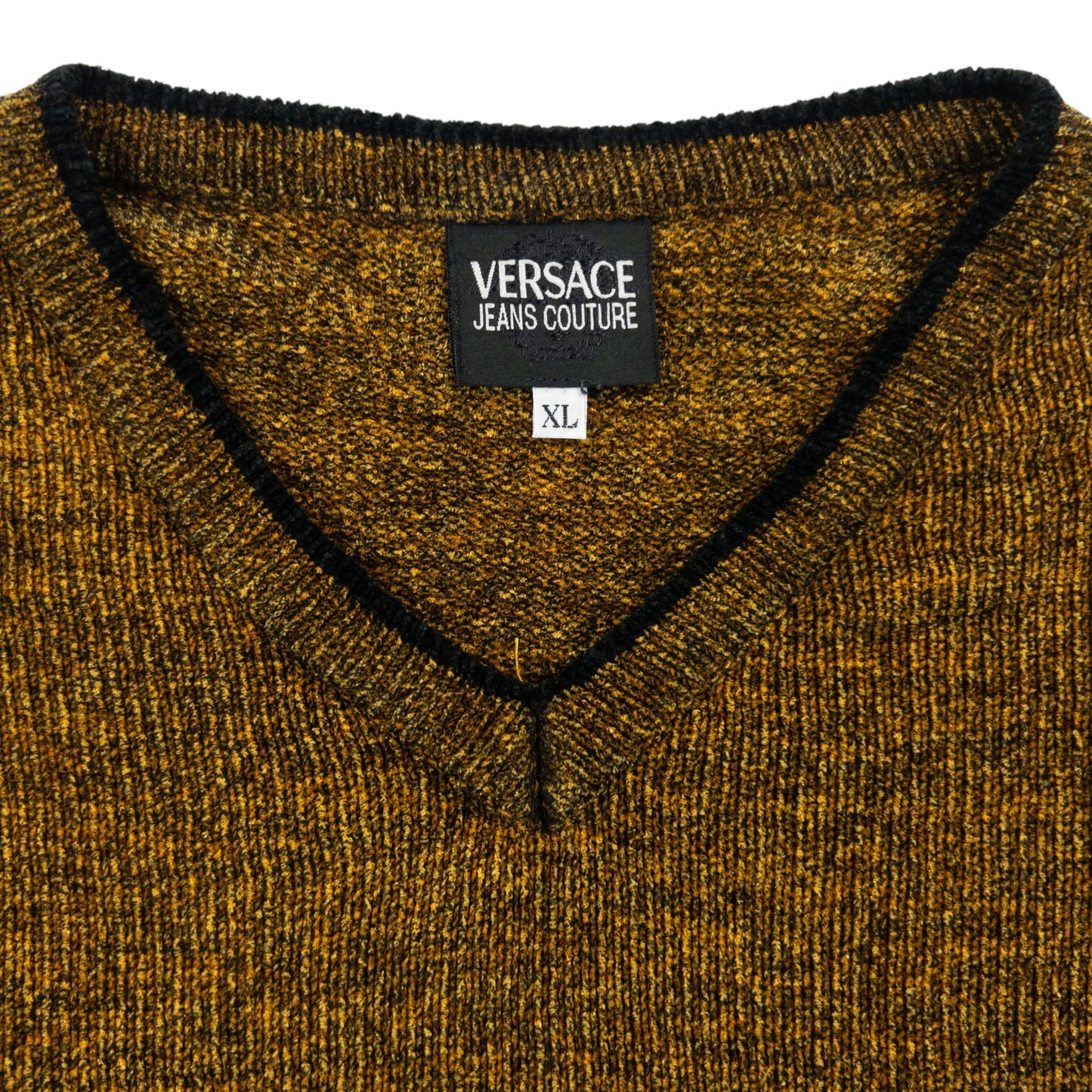 Vintage 2000s Versace Jeans Couture Knit Jumper Size XL | XL, Multicoloured