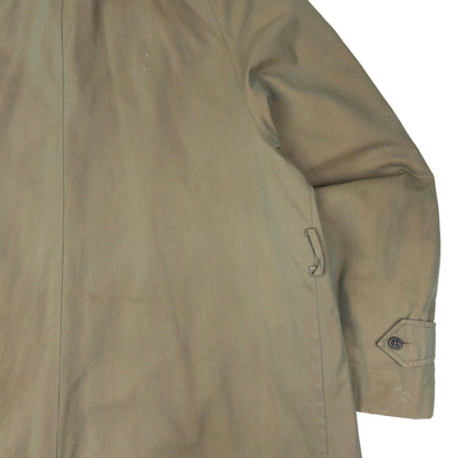 Vintage 80s Burberry Commander II Nova Check Lined Trench Jacket Size XL