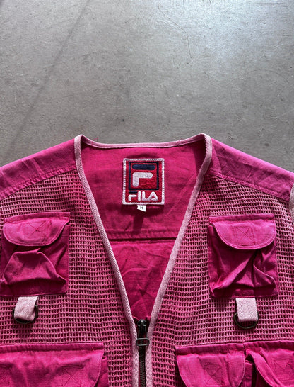 1990's Fila Mesh Vest - M | Medium, Red