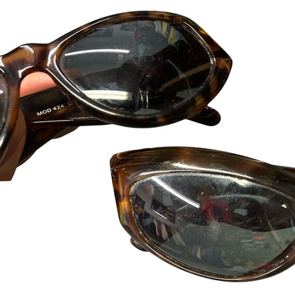 Versace 90s Medusa Head Sunglasses In Tortoise