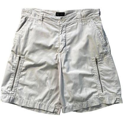 Armani Jeans 00’s Cotton Cargo Shorts W34 | W34, Cream