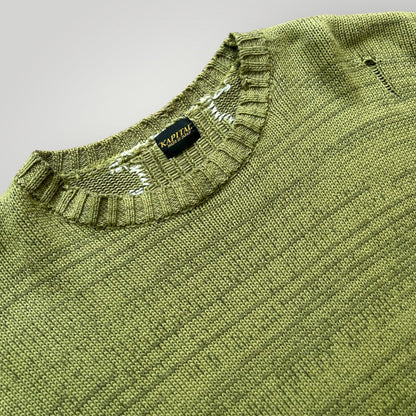 Kapital 5G Distressed Intarsia Knit XL