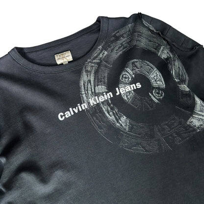 Calvin Klein Jeans 00’s Panelled Longsleeve Shirt L | Large, Black