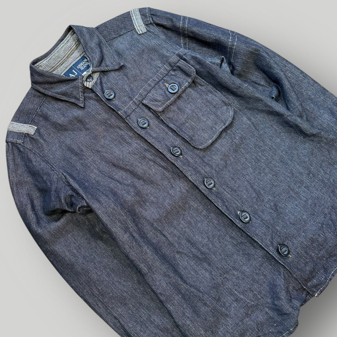 Armani Jeans Heavy Denim 2000's Overshirt L