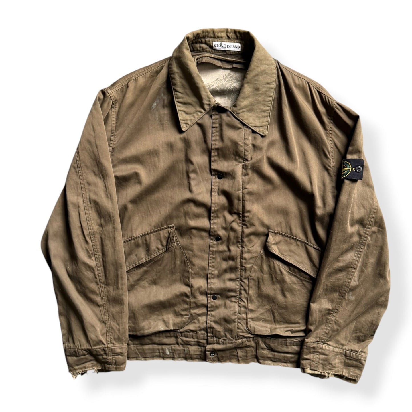 AW2001 Stone Island Raso Gommato Jacket (L) | Default Title, Multicoloured