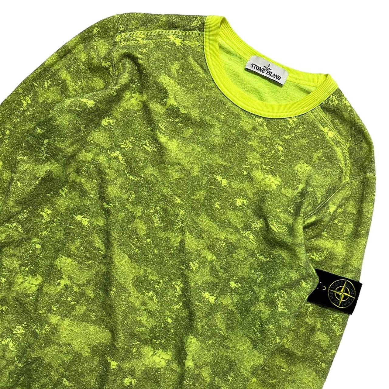 Stone Island Neon Camo Pullover Crewneck