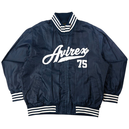 Vintage AVIREX Zip Up Varsity Jacket Size XL