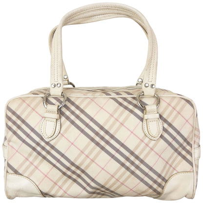 Vintage 2000s Burberry Blue Label Nova Check Handbag | O/S, Blue