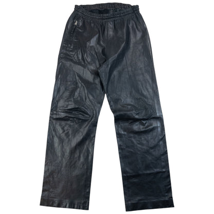 Vintage 2000s Gucci By Tom Ford Leather Trousers Size L | Large, Black