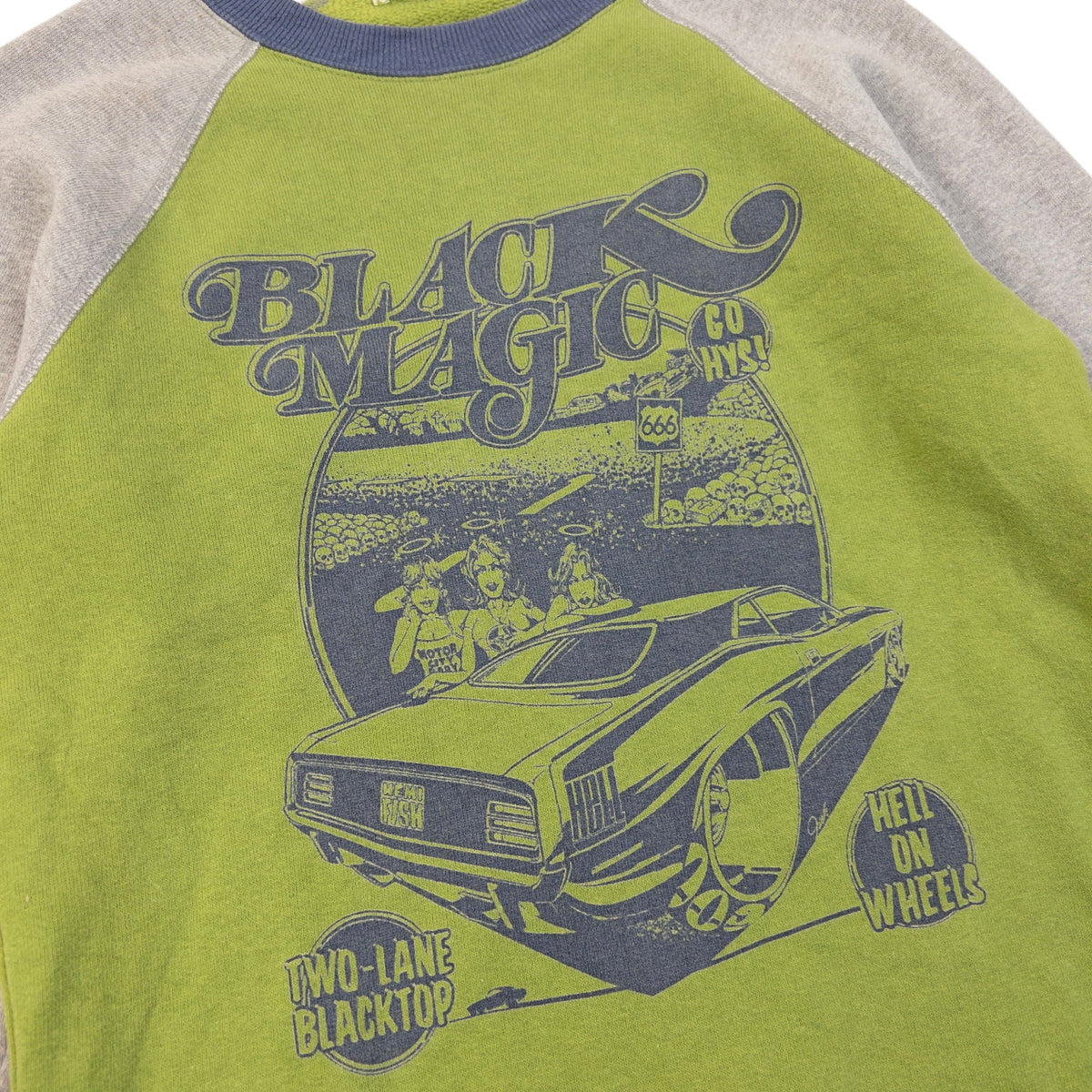 Vintage 90s Hysteric Glamour Black Magic Graphic Sweatshirt Womens Size M | Medium, Black
