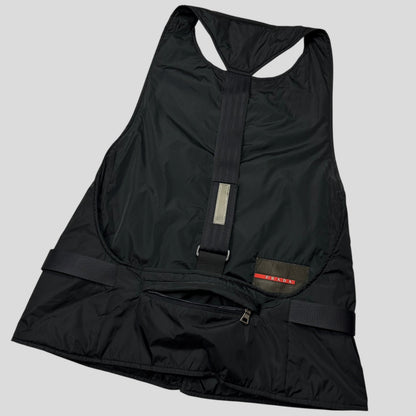Prada Sport 1999 Padded Nylon 3M Technical Stash Vest - IT42 | O/S, Black