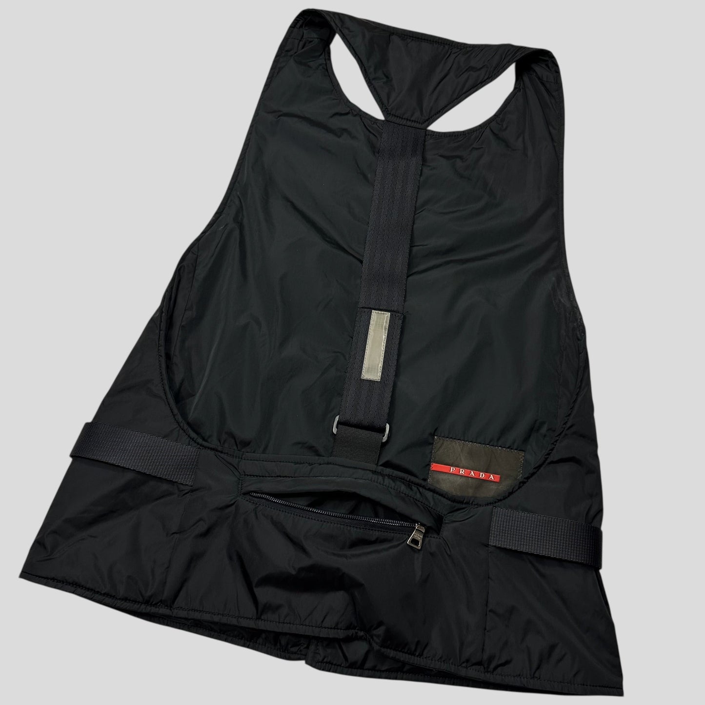 Prada Sport 1999 Padded Nylon 3M Technical Stash Vest - IT42 | O/S, Black