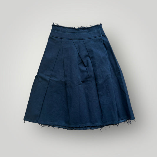 Comme Des Garçons Tricot 2001 Distressed Seams Pleated Skirt 28”