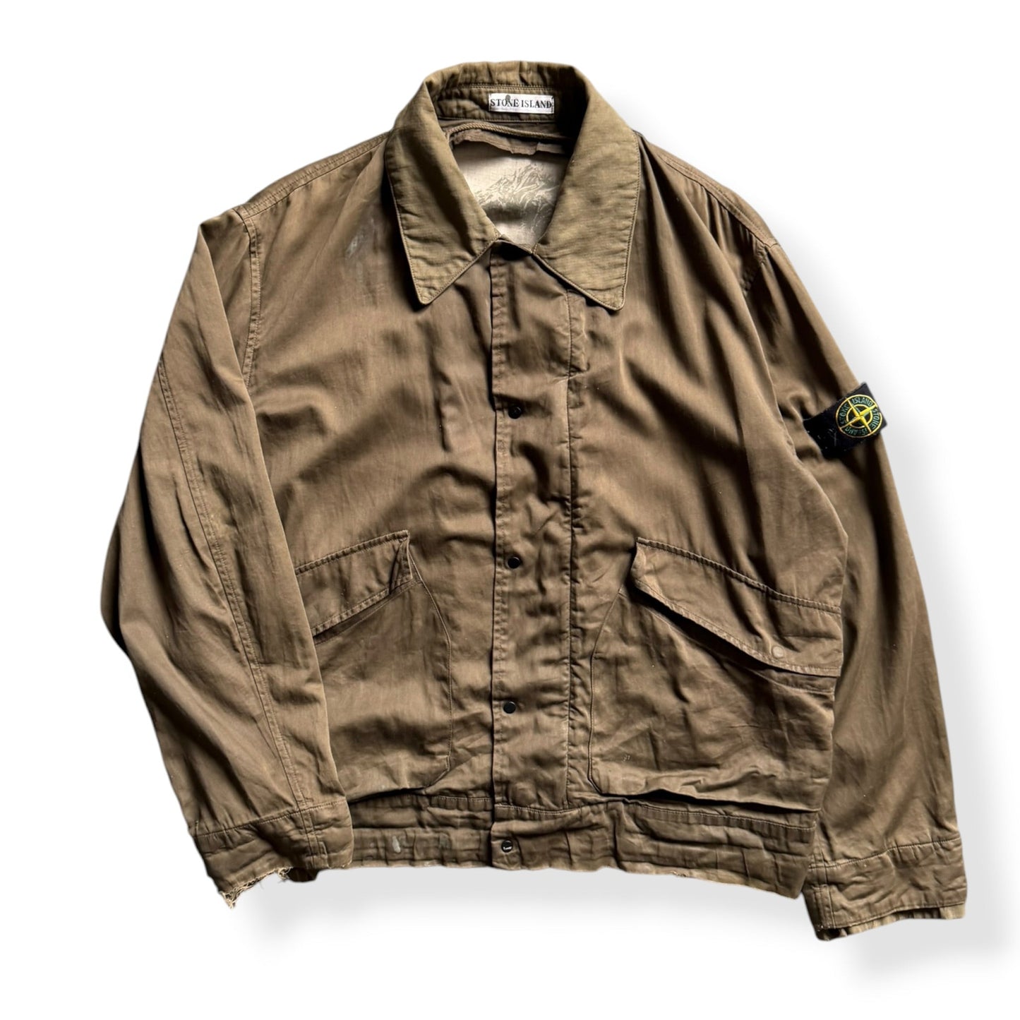 AW2001 Stone Island Raso Gommato Jacket (L) | Default Title, Multicoloured
