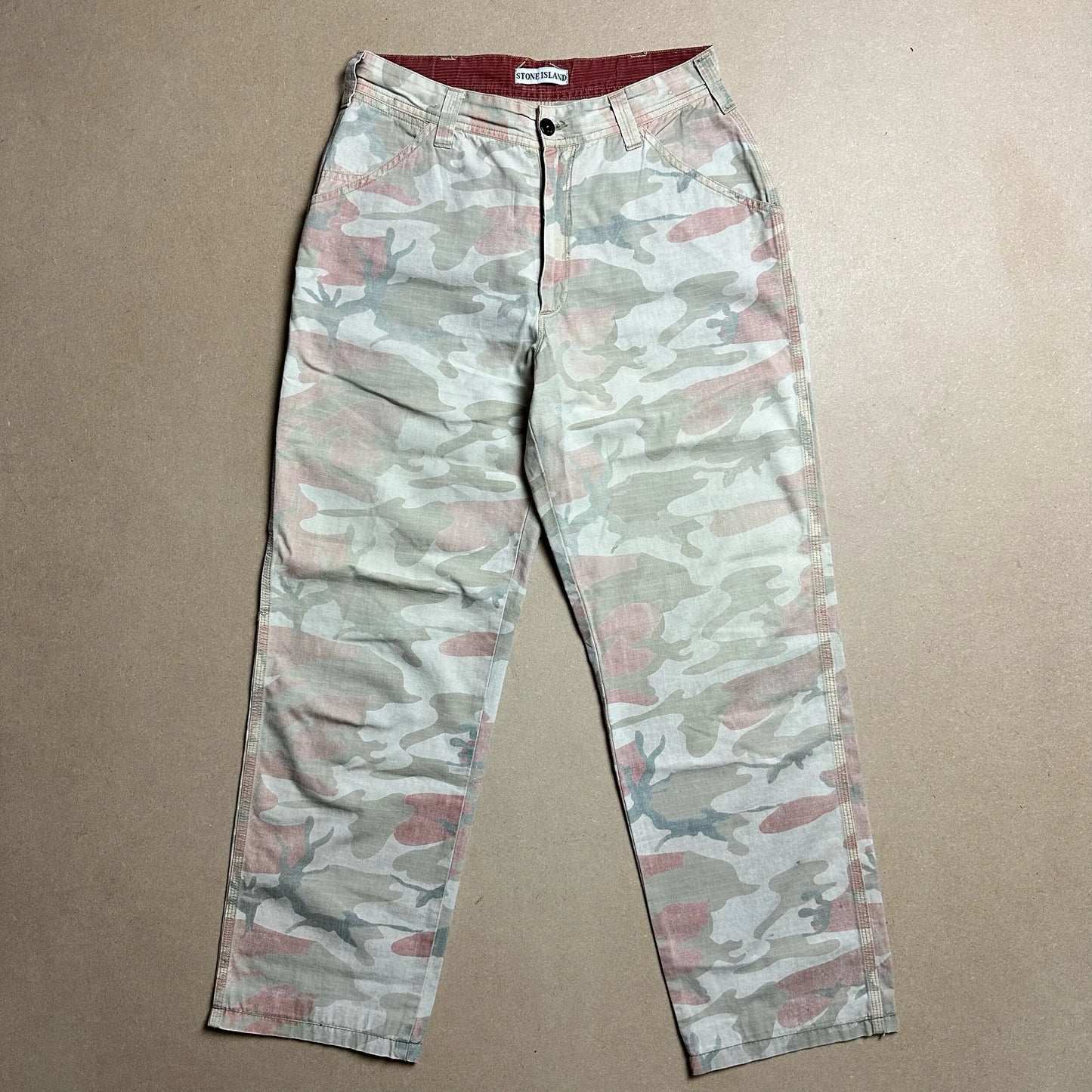 S/S1990 Ripstop Cotton Ice Camo Work Pants
