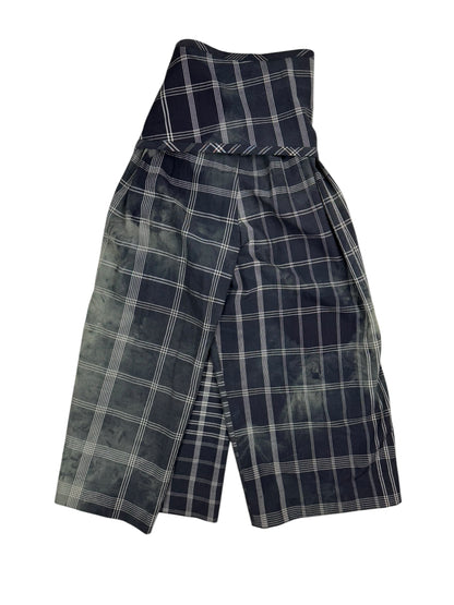 Comme des Garçons S/S 1992 check tie dye wrap trousers | Green, Green