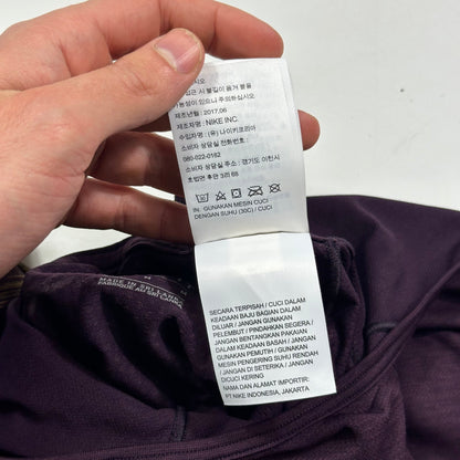 Nike Gyakusou SS17 Aeroreact Running Monks Sweat Map Hoodie - S/M | Medium, Purple