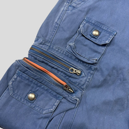 Polo 90’s Ralph Lauren Washed Multipocket Cargo Trousers - 34-36 | W34, Blue