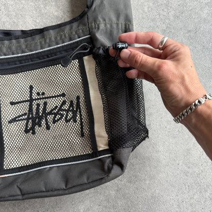 Stussy RARE 1990s technical cross body messenger bag (15”x12”)