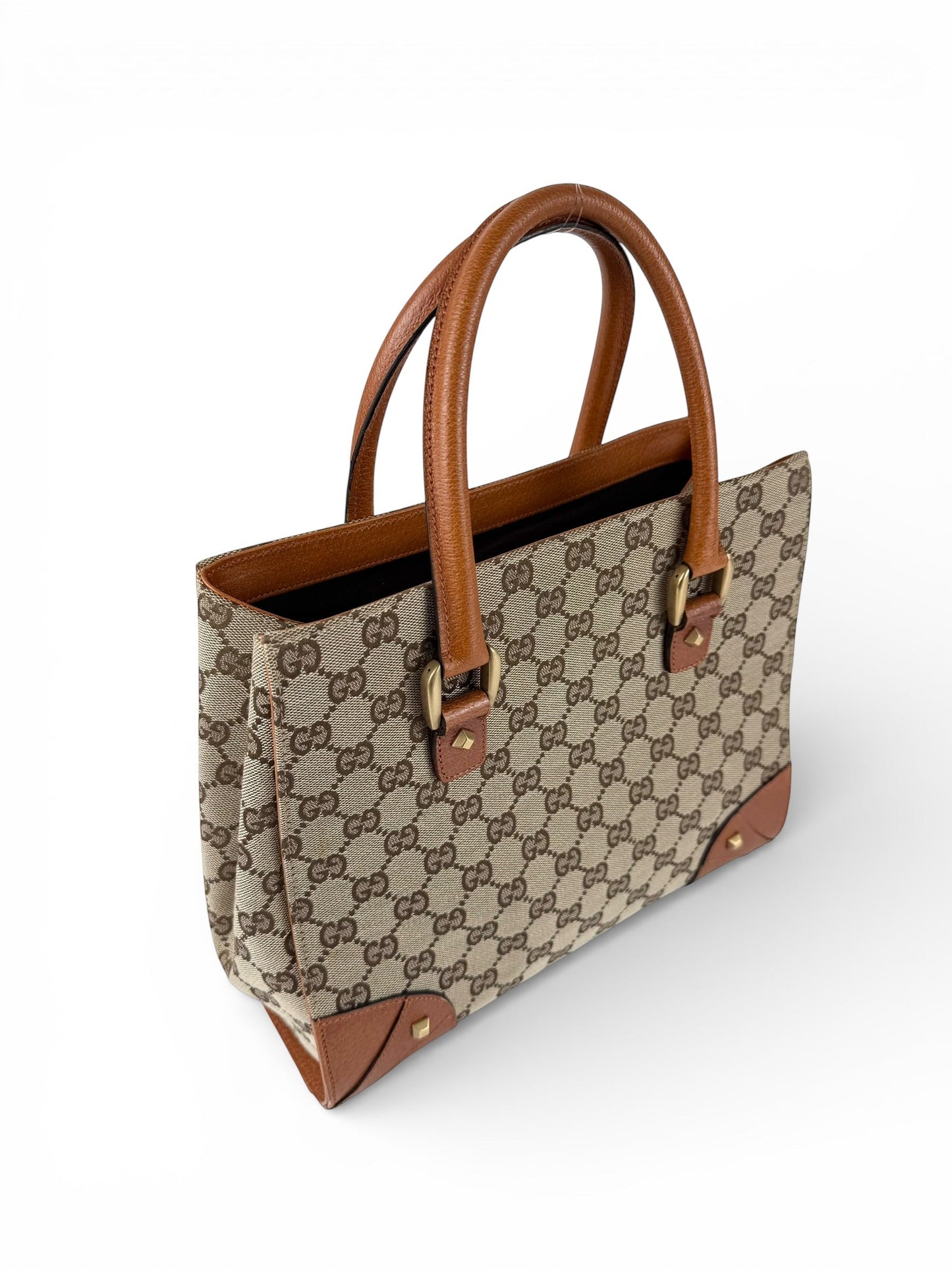 2010s Gucci GG Monogram Nailhead Mini Tote Handbag | O/S, Multicoloured