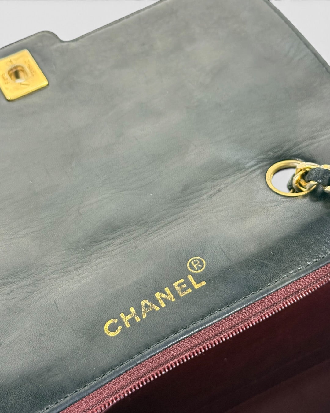 1980s Vintage Chanel Black Lambskin Diana Square Single Flap Bag 24K GHW | O/S, Multicoloured