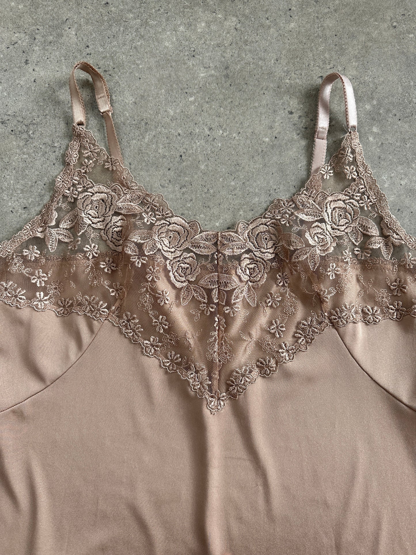 Vintage 1990s Lace Mini Slip Dress - M