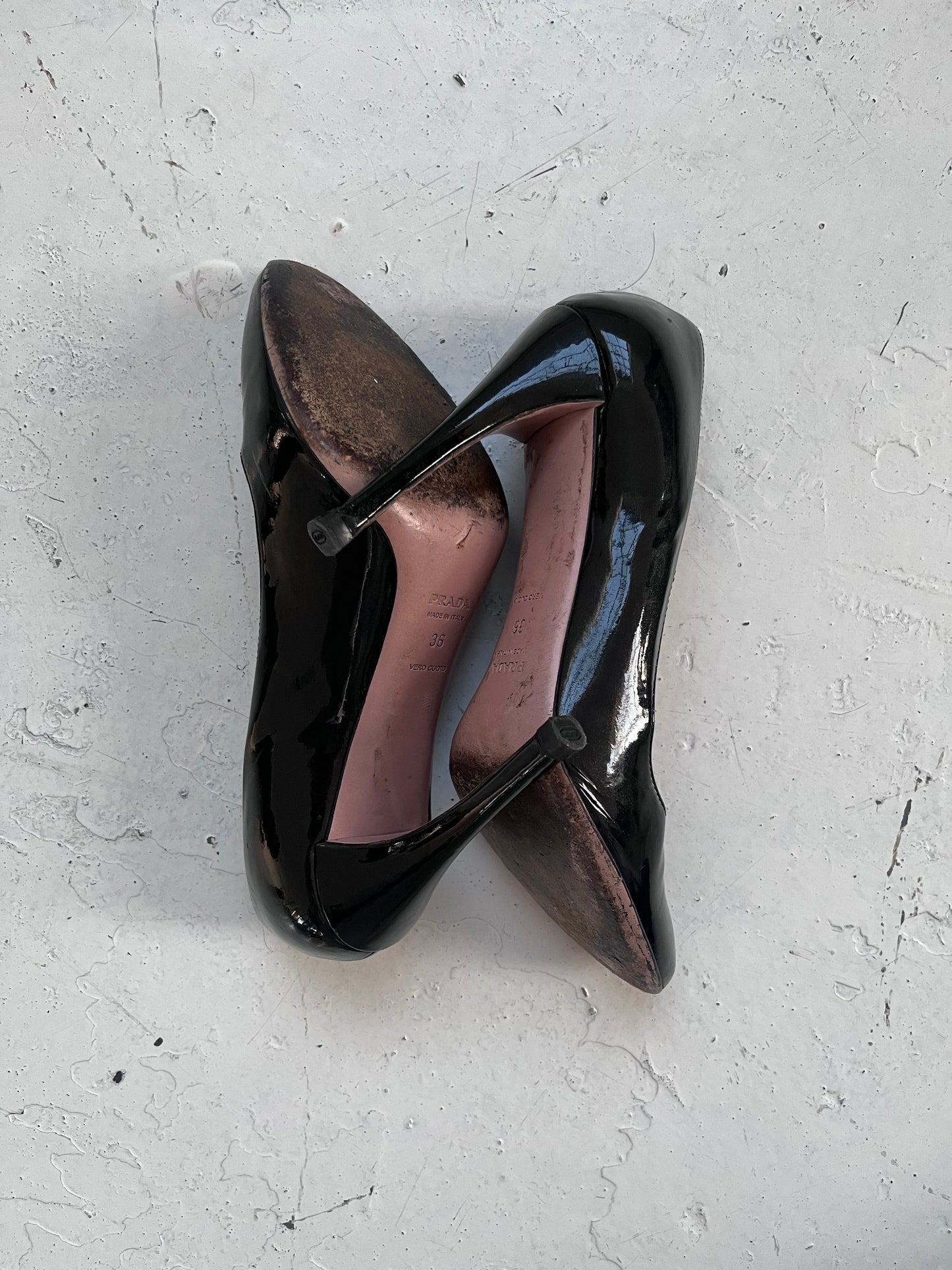 2000s prada heels | BLACK, Black