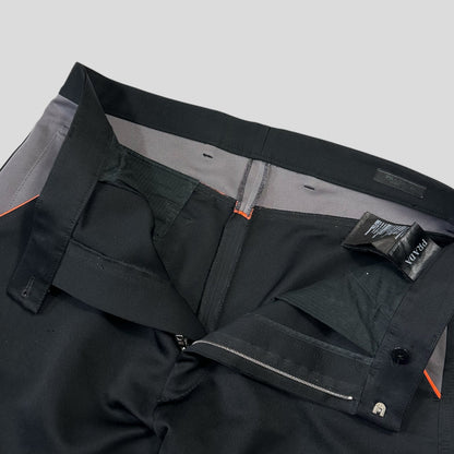 Prada Milano SS16 Runway Colourblock Technical Polyester  Trousers - IT48 | Default Title, Multicoloured