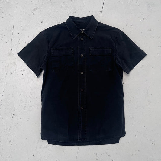 1990s dirk bikkembergs white label shirt | Black, White