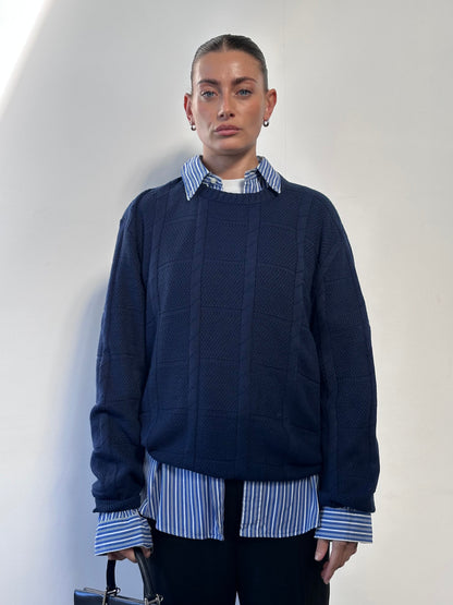 Christian Dior Monsieur 1980s Knitted Jumper - L