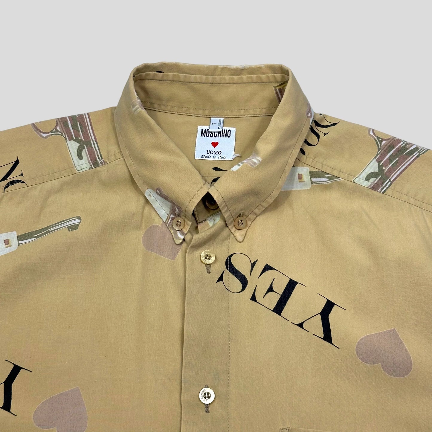 Moschino Uomo 80’s Mendini Pistol Shirt - L/XL