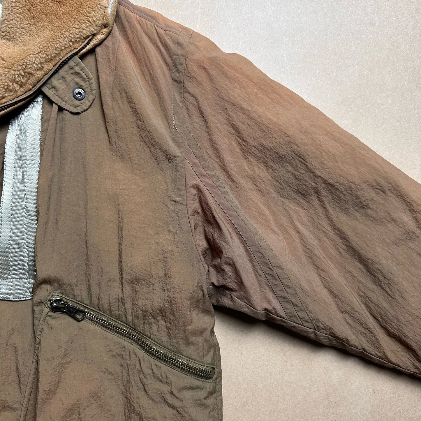 A/W 1983 C.P. COMPANY Japanese Nylon Shearling Collar Field Jacket