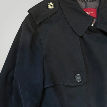 Burberry Women's Double Breasted Belted Short Trench Coat S