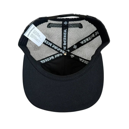 Chrome Hearts Cemetery Leather Red Patch Trucker | O/S, Red