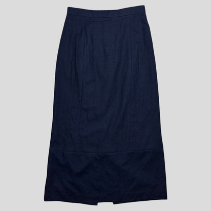 Comme Des Garçoms Tricot 2002 Wool Panelled Midi Skirt - XS/S