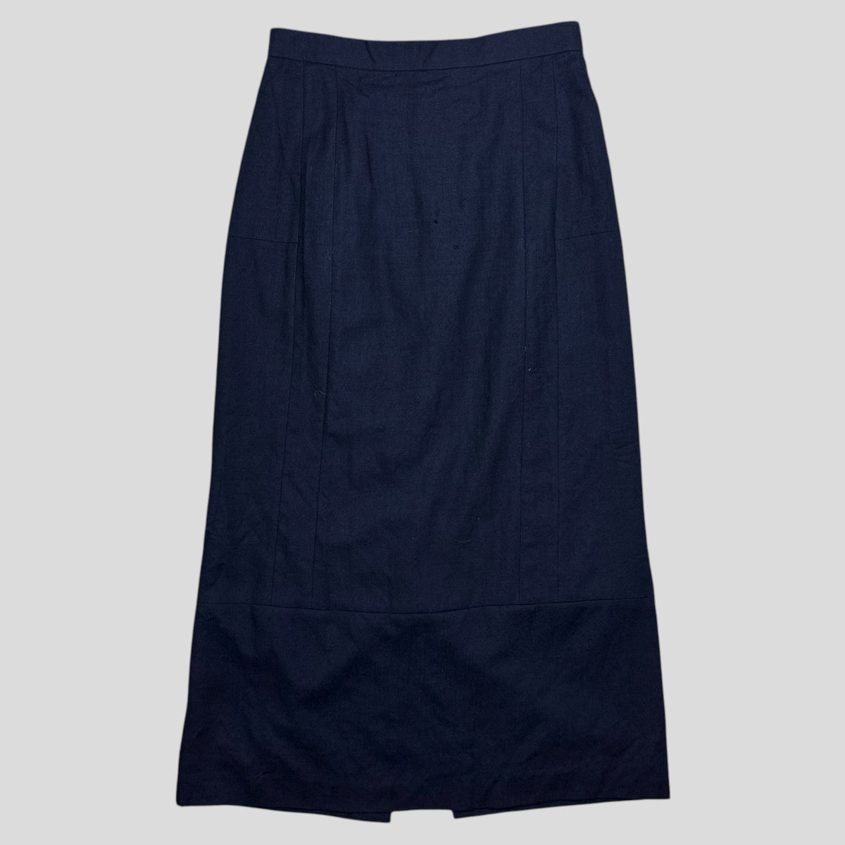 Comme Des Garçoms Tricot 2002 Wool Panelled Midi Skirt - XS/S | Small, Blue