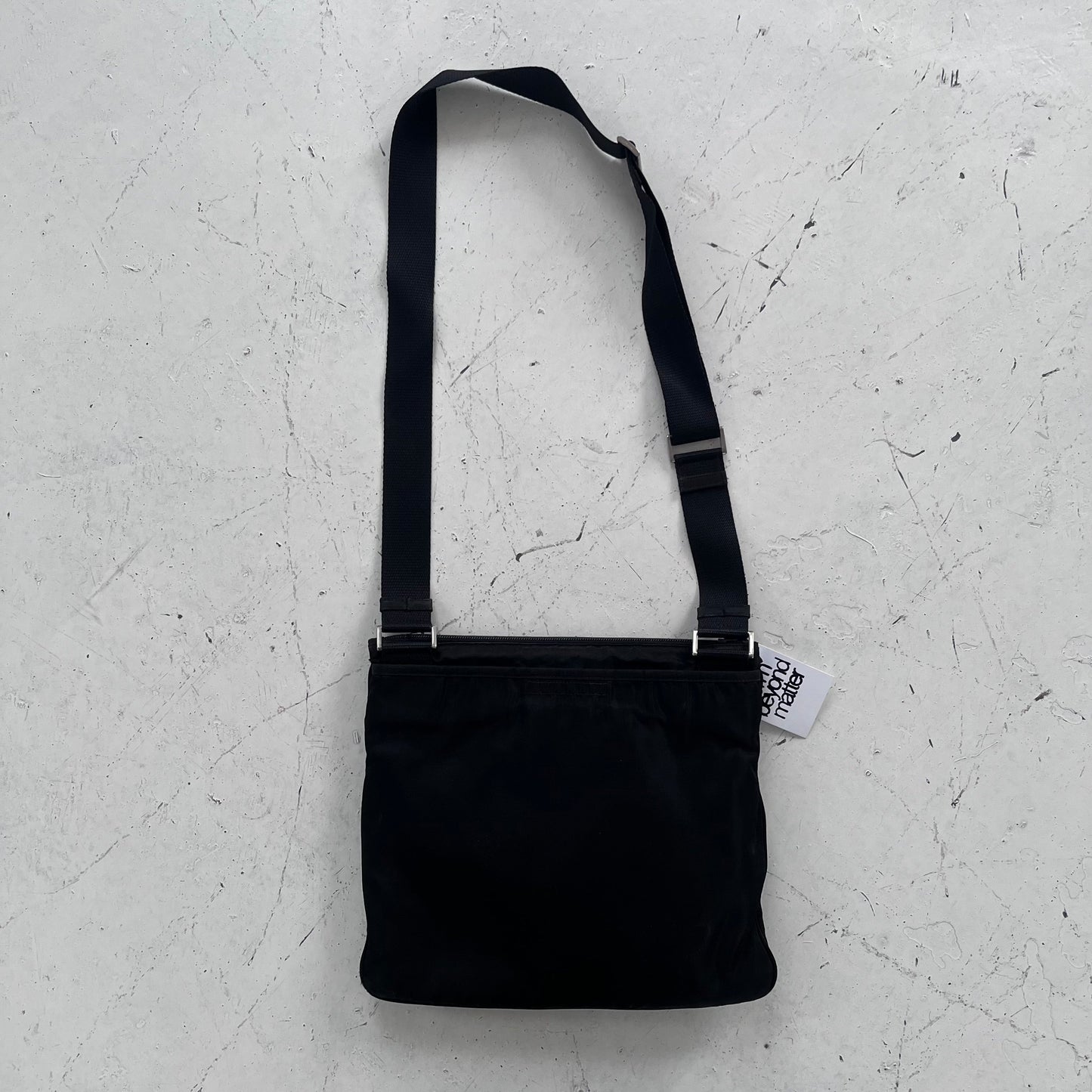 fw1999 prada sport nylon crossbody bag | O/S, Black
