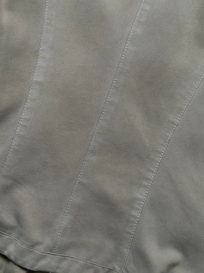 Armani Collezioni 2000s Double Zip Suede Jacket - XS/S