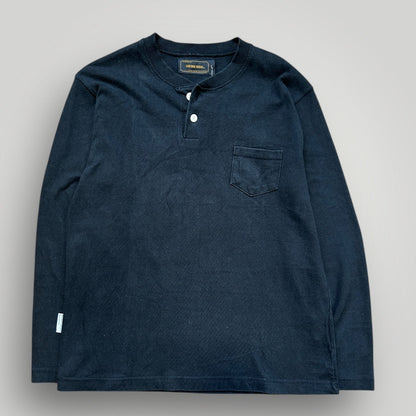 Uniform Bridge Henley Cotton Top L | Default Title, Navy
